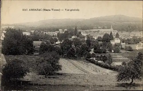 Ak Ambazac Haute Vienne, Vue generale