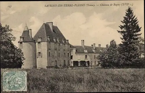 Ak Savigny en Terre Plaine Yonne, Chateau de Ragny