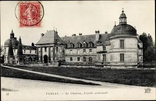 Ak Tanlay Yonne, Le Chateau, Facade principale