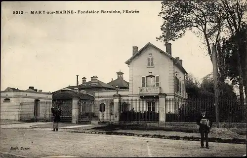 Ak Mary sur Marne Seine et Marne, Fondation Borniche