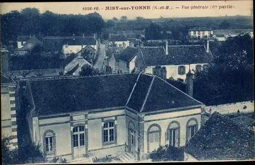 Ak Misy sur Yonne Seine et Marne, Vue generale