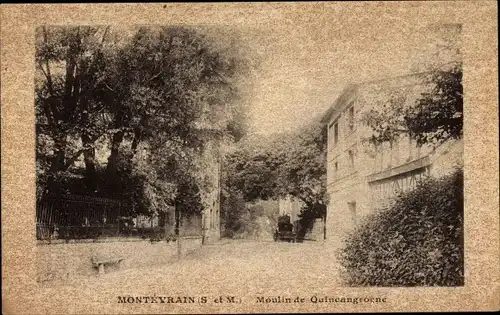 Ak Montévrain Seine et Marne, Moulin de Quincangrogne