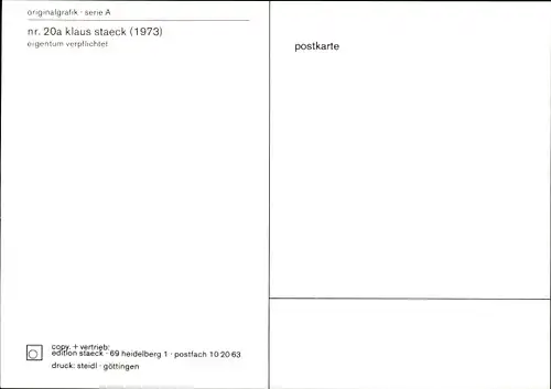 Künstler Ak Staeck, Klaus, Eigentum verpflichtet zur Ausbeutung, Grundgesetz Artikel 14, A 20a