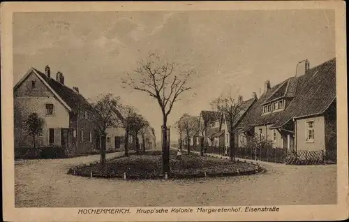 Ak Hochemmerich Duisburg im Ruhrgebiet, Krupp'sche Kolonie Margaretenhof, Elisenstraße