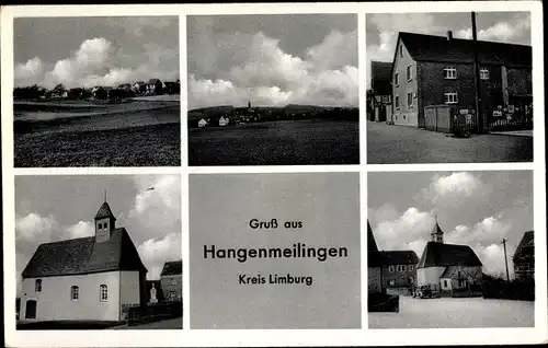 Ak Hangenmeilingen Elbtal in Hessen, Kirche, Ortsansichten