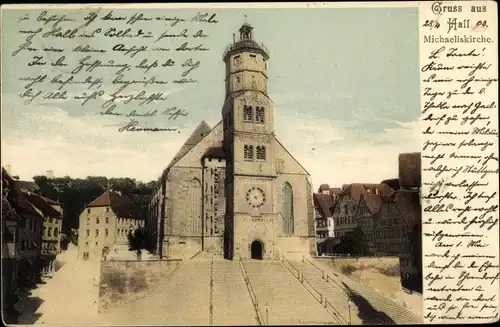 Ak Schwäbisch Hall in Württemberg, Michaeliskirche