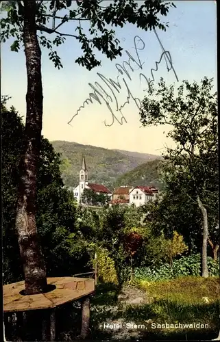 Ak Sasbachwalden Schwarzwald, Blick zum Hotel Stern