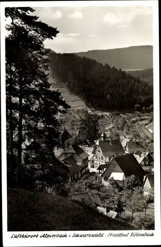 Ak Rötenbach Alpirsbach im Schwarzwald, Blick auf den Ort
