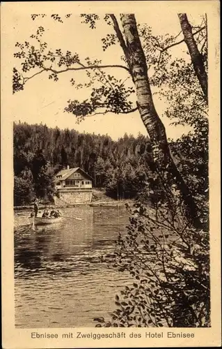 Ak Ebni Kaisersbach in Baden Württemberg, Zweiggeschäft des Hotel Ebnisee, Welzheimer Wald