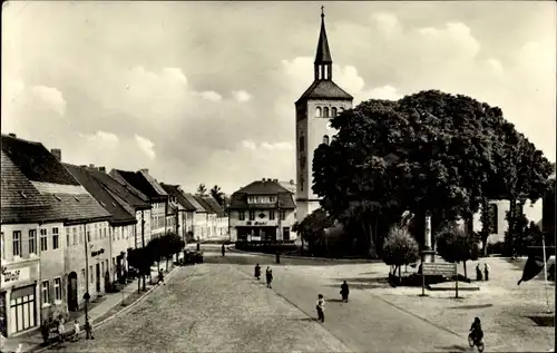 Ak Jessen an der Elster, Leninplatz