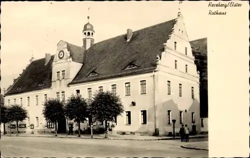 Ak Herzberg an der Elster, Rathaus