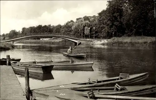 Ak Senftenberg in der Niederlausitz, Paddelstation