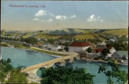 Ak Fischendorf Leisnig in Sachsen, Panorama