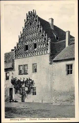 Ak Mühlberg an der Elbe Brandenburg, Ehemalige Probstei vom Kloster Güldenstern