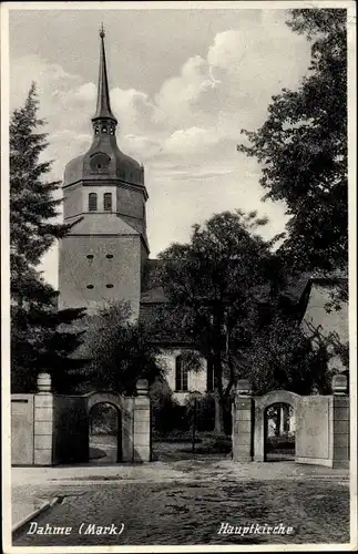 Ak Dahme in der Mark, Hauptkirche