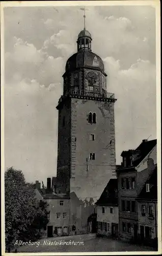 Ak Altenburg in Thüringen, Nikolaikirchturm