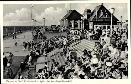 Ak Westerland auf Sylt, An der Kurpromenade