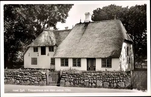 Ak Insel Sylt in Nordfriesland, Friesenhaus