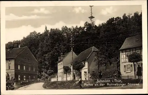 Ak Schmölln in Thüringen, Partie an der Ronneburger Straße