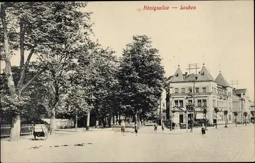 Ak Dresden Leuben, Königsallee, Häuser, Kinder