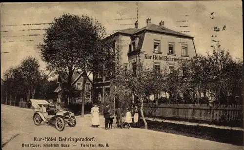 Ak Behringersdorf Schwaig bei Nürnberg Mittelfranken, Kurhotel, Auto