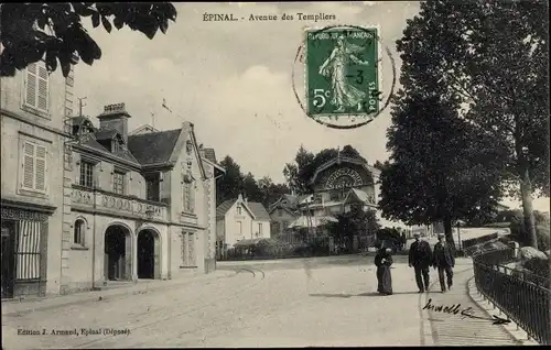 Ak Épinal Lothringen Vosges, Avenue des Templiers