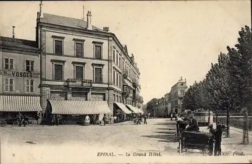 Ak Épinal Lothringen Vosges, Le Grand Hotel