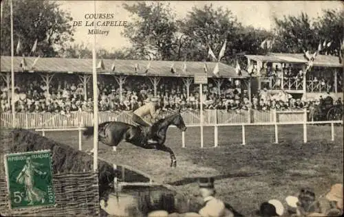 Ak La Capelle Aisne, Cources de la Capelle, Military