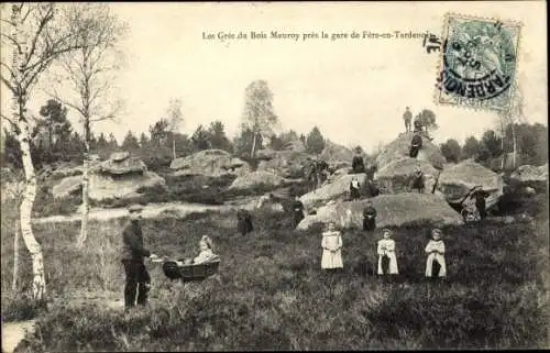 Ak Fère en Tardenois Aisne, Les Gres du Bois Mauroy pres de la gare