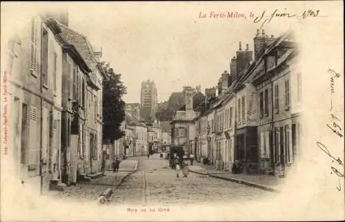 Ak La Ferté Milon Aisne, Rue de la Cite