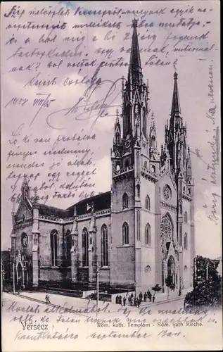 Ak Versecz Vršac Werschetz Serbien, Röm. kath. Kirche