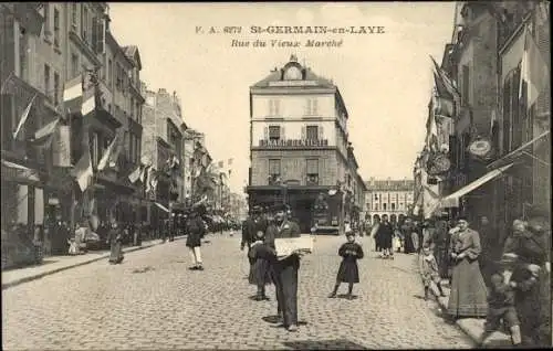 Ak Saint Germain en Laye Yvelines, Rue du Vieux Marché, Dentiste
