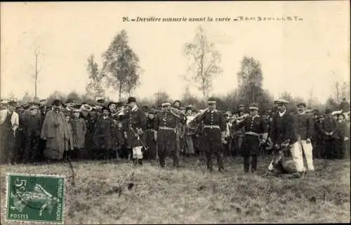 Ak Rambouillet Yvelines, Derniere sonnerie avant la curee