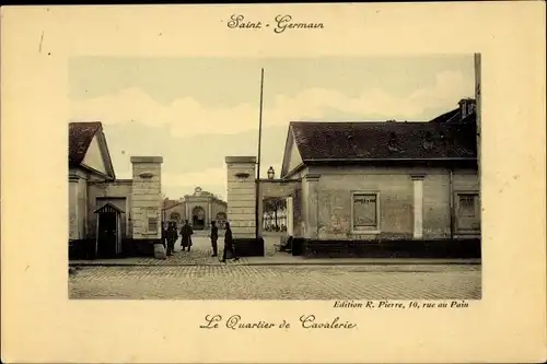 Ak Saint Germain Yvelines, Le Quartier de Cavalerie