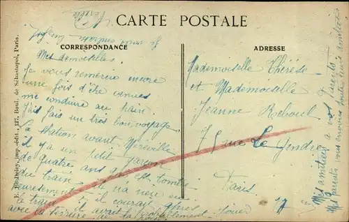 Ak Pithiviers Loiret, Pension Derenne, Le Mail