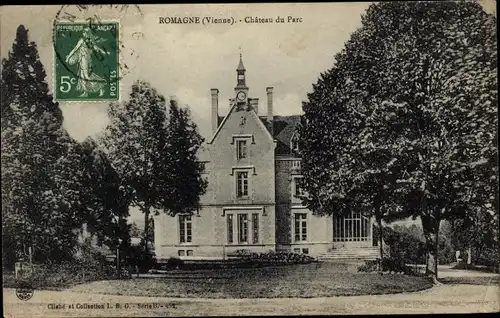 Ak Romagne Vienne, Chateau du Parc