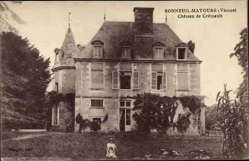 Ak Bonneuil Matours Vienne, Chateau de Cremault