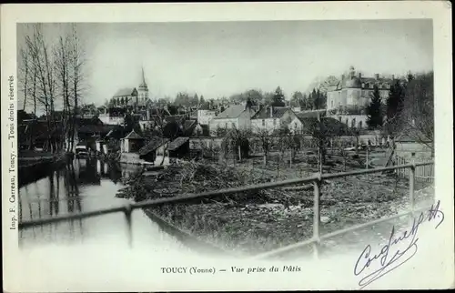 Ak Toucy Yonne, Vue prise du Patis