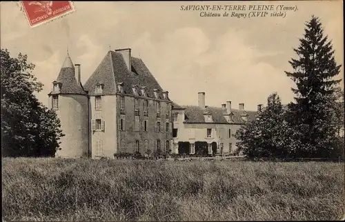 Ak Savigny en Terre Plaine Yonne, Chateau de Ragny