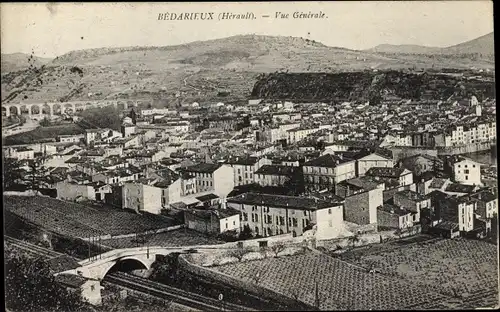 Ak Bédarieux Hérault, Vue générale