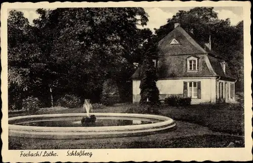 Ak Forbach Moselle Lothringen, Schlossberg