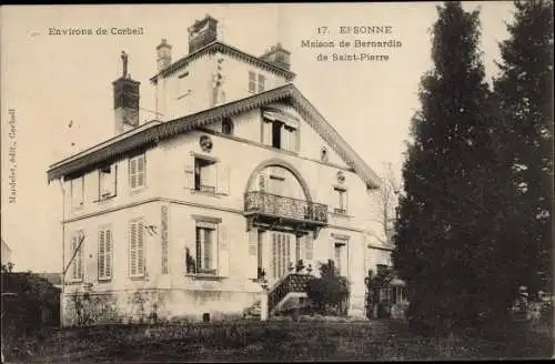 Ak Corbeil Essonne, Maison de Bernardin de Saint Pierre