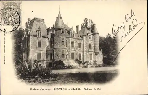 Ak Bruyères le Châtel Essonne, Chateau du Rue