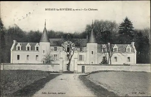 Ak Boissy la Rivière Essonne, Le Chateau