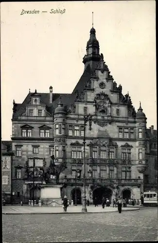 Ak Dresden Altstadt, Schloss, 21. Handlungsgehilfen Verbandstag 1928