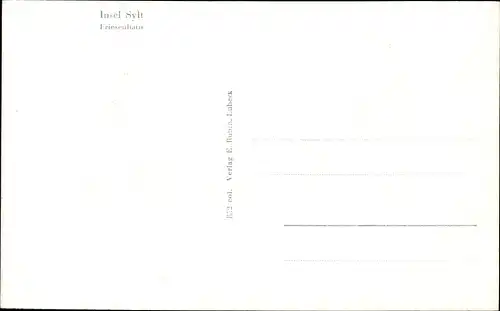 Ak Insel Sylt in Nordfriesland, Friesenhaus