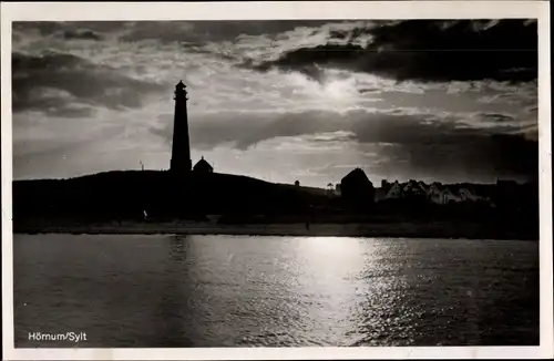Ak Hörnum auf Sylt Nordfriesland, Leuchtturm Idyll