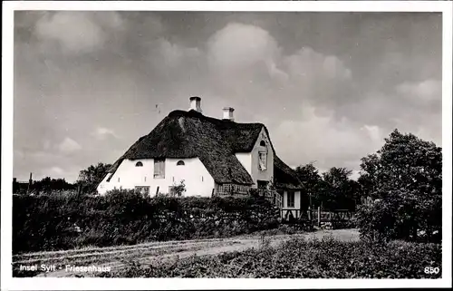 Ak Insel Sylt in Nordfriesland, Friesenhaus