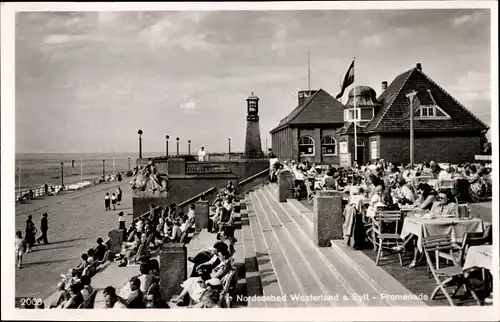 Ak Westerland auf Sylt, Promenade