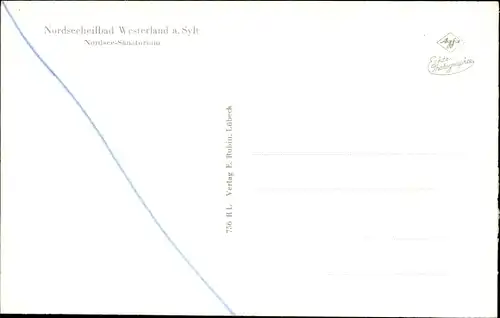 Ak Westerland auf Sylt, Nordsee Sanatorium